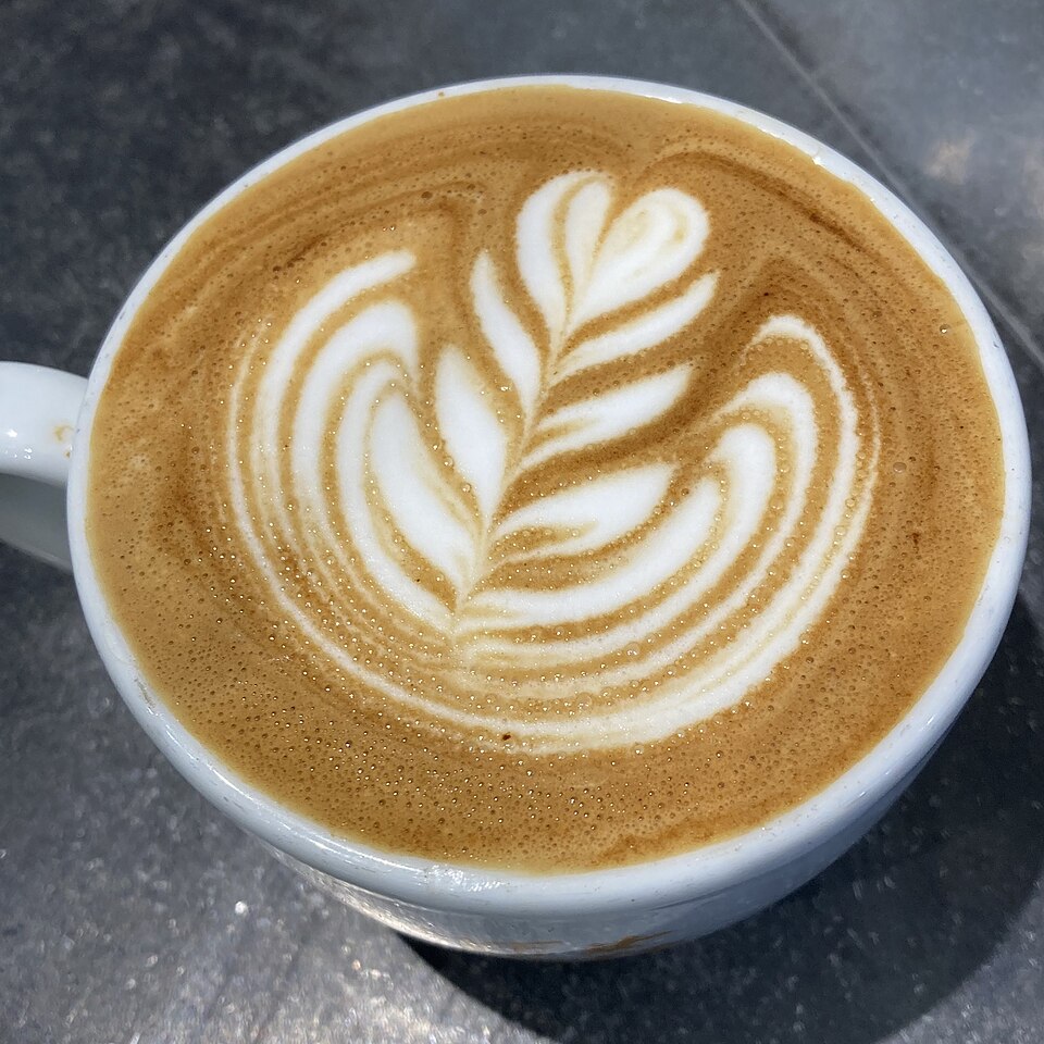 Latte art rosetta